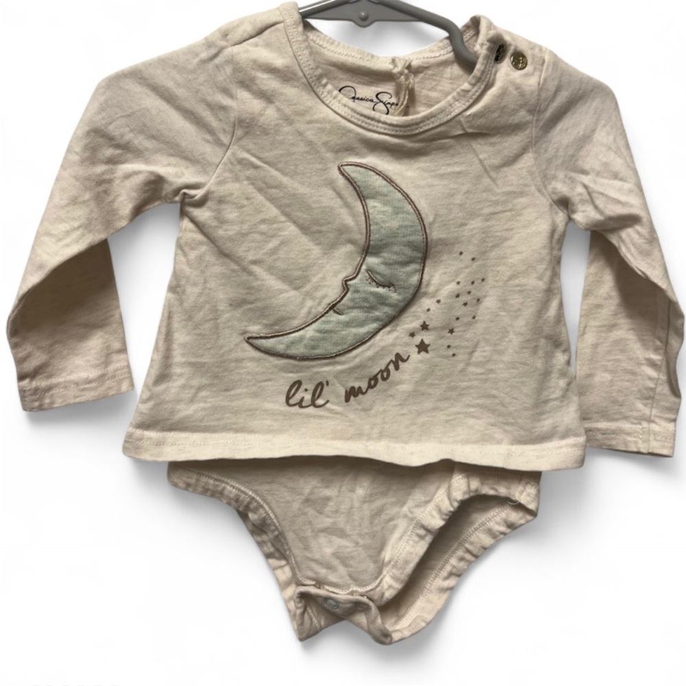 Lil Moon Baby Onesie with Long Sleeves